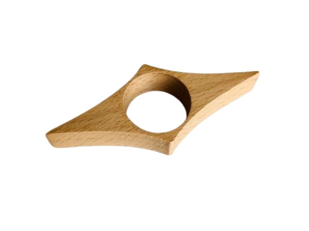 Handgemachter Seitenhalter aus Holz als Lesehilfe für Bücher